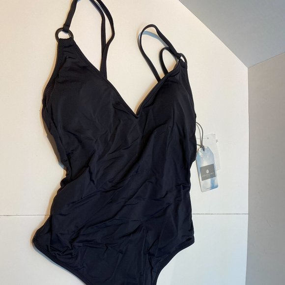 NWT Everyday Sunday Black One-Piece Swimsuit - Picture 2 of 3